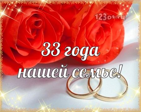 Клубничная свадьба — годовщина 33 года совместной жизни