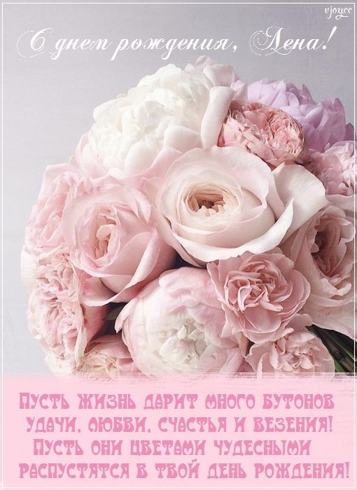 🌹С Днём Рождения, Лена! 🎁Лучшее поздравление Лене