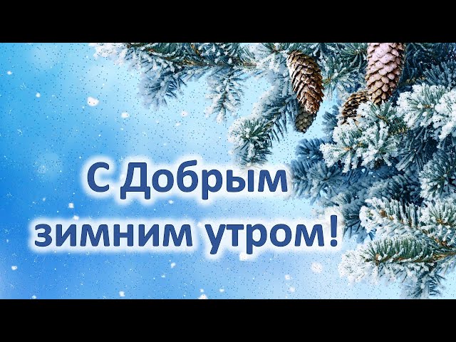 Доброе зимнее утро! Улыбнитесь новому дню!Хорошего дня и