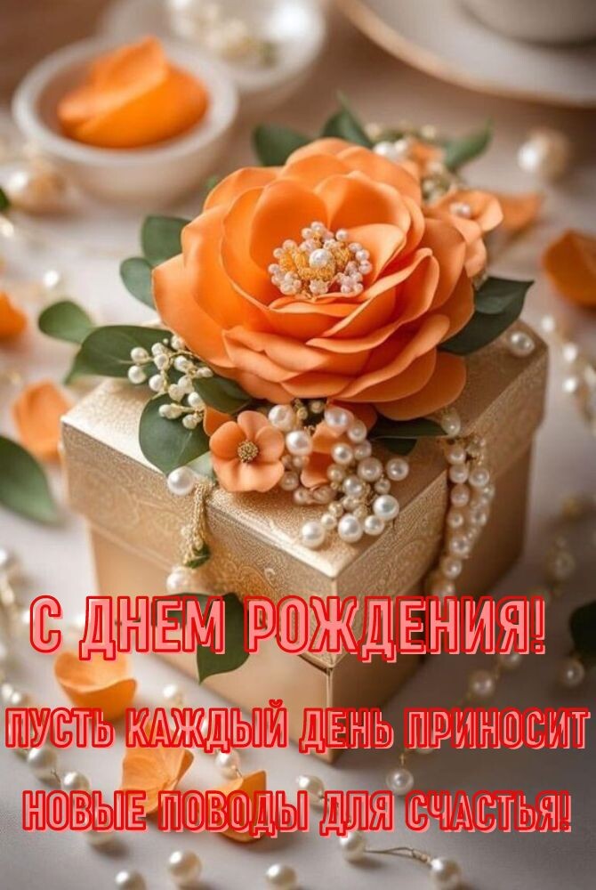 С днем рождения девушке