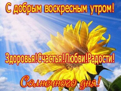 С ВОСКРЕСЕНЬЕМ — поздравления картинки 💐 Доброго утра, дня