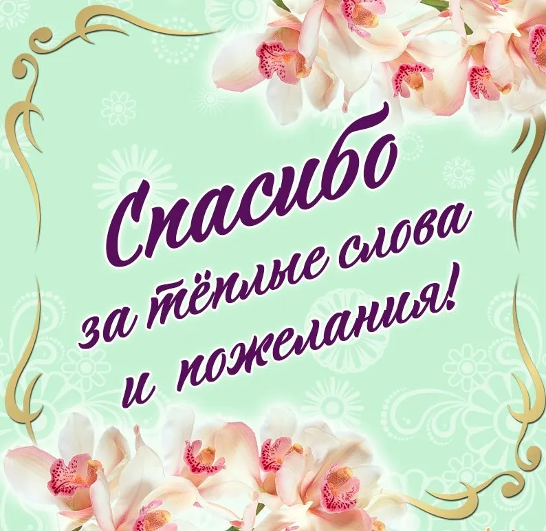 Слова благодарности за внимание в прозе своими словами — 43