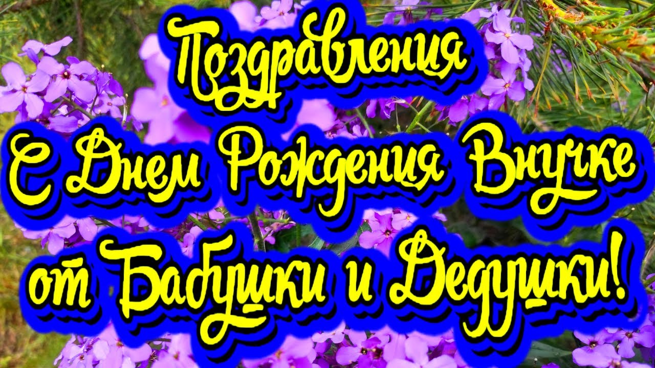 С днем рождения внучке 10 лет от бабушки и дедушки