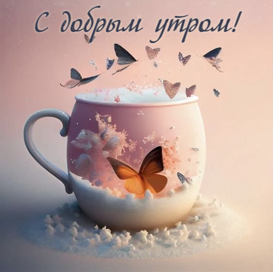 Необычные картинки С добрым утром 💌✨☕