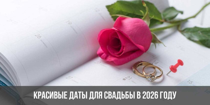 Красивые даты для свадьбы в 2026 году: список