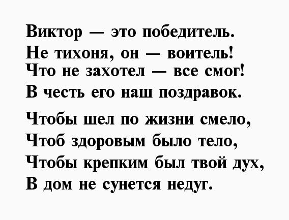 Картинка с днем рождения Виктор с поздравлением