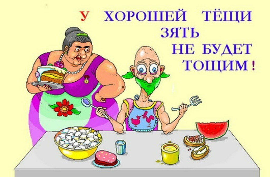 Анекдот про зятя и тёщу