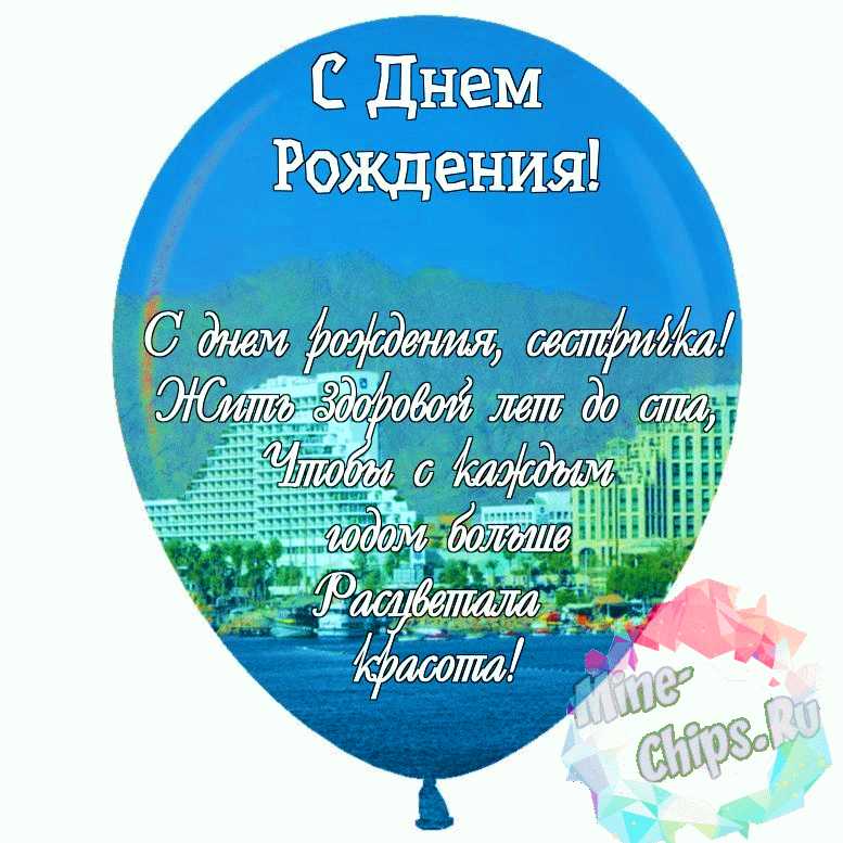 Открытки с днем рождения для сестры с днём рождения сестра