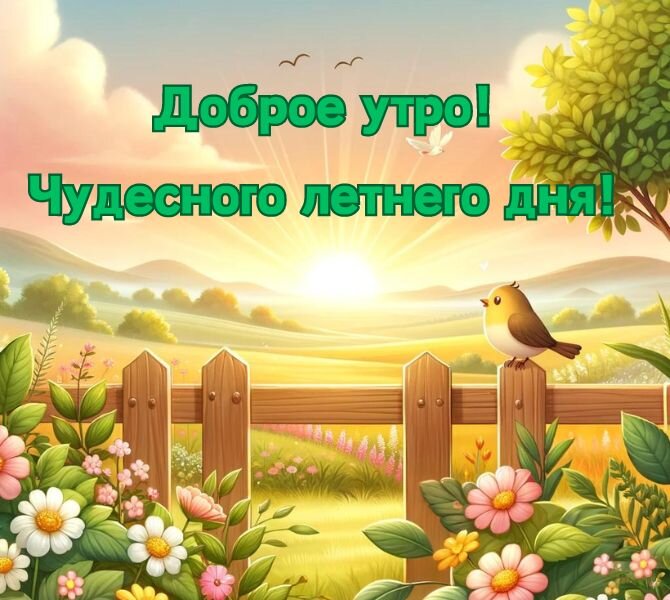 ☀️🌴😄 Картинки с добрым летним утром