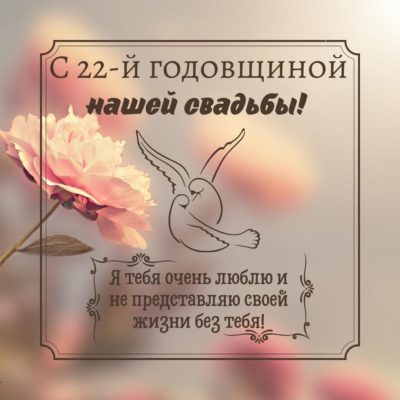 С днем бронзовой свадьбы 