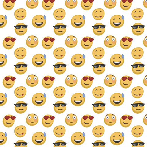 Смешные желтые мультфильм Emoji Лицевой