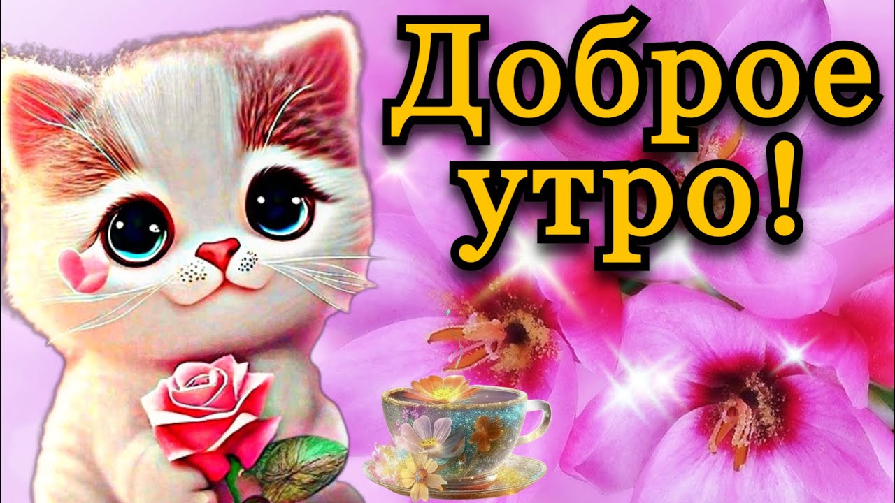 Мигающая картинка доброго утра удачного