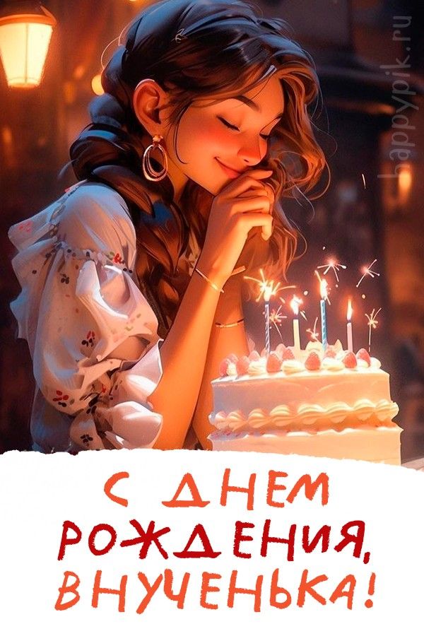 С днём рождения, внученька!💖 Красивое