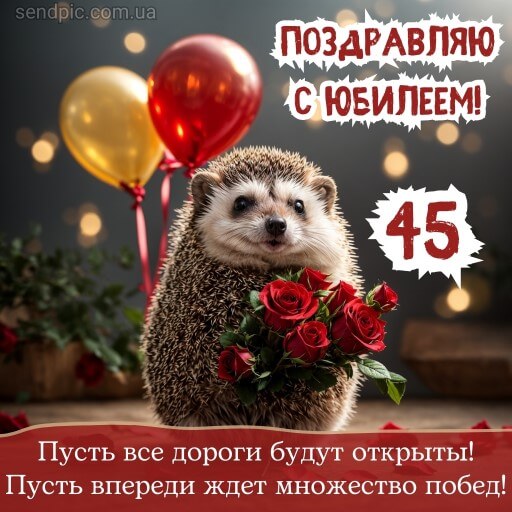 Gif картинки с юбилеем 45 лет